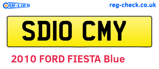 SD10CMY are the vehicle registration plates.