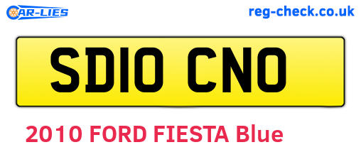 SD10CNO are the vehicle registration plates.