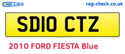 SD10CTZ are the vehicle registration plates.