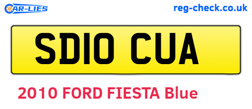 SD10CUA are the vehicle registration plates.