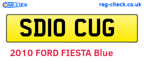 SD10CUG are the vehicle registration plates.