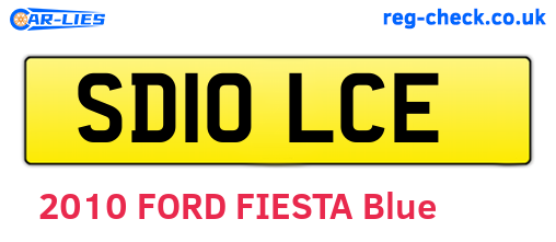 SD10LCE are the vehicle registration plates.