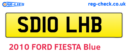SD10LHB are the vehicle registration plates.