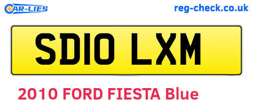 SD10LXM are the vehicle registration plates.