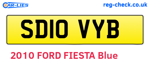 SD10VYB are the vehicle registration plates.