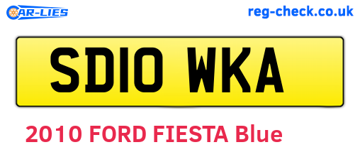 SD10WKA are the vehicle registration plates.