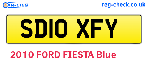 SD10XFY are the vehicle registration plates.