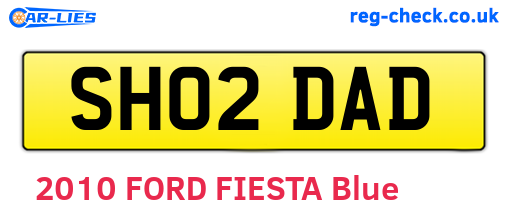 SH02DAD are the vehicle registration plates.