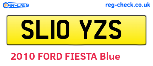 SL10YZS are the vehicle registration plates.