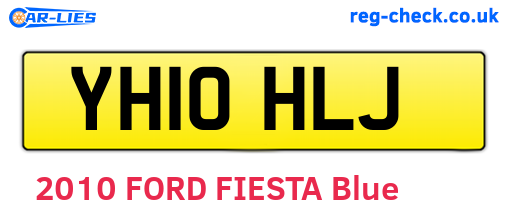 YH10HLJ are the vehicle registration plates.