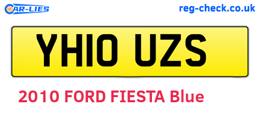 YH10UZS are the vehicle registration plates.