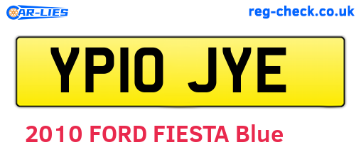 YP10JYE are the vehicle registration plates.