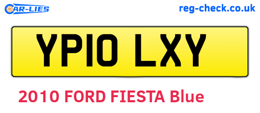 YP10LXY are the vehicle registration plates.