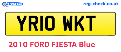 YR10WKT are the vehicle registration plates.