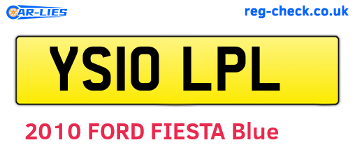 YS10LPL are the vehicle registration plates.