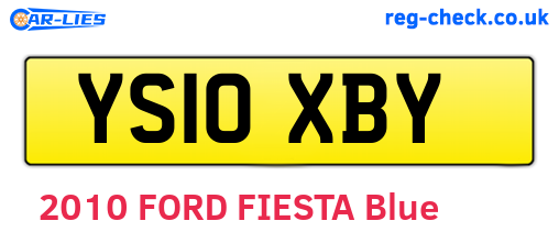 YS10XBY are the vehicle registration plates.