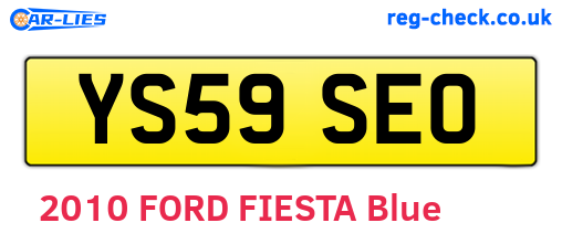YS59SEO are the vehicle registration plates.