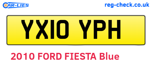 YX10YPH are the vehicle registration plates.