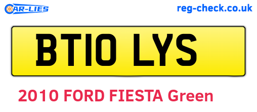 BT10LYS are the vehicle registration plates.