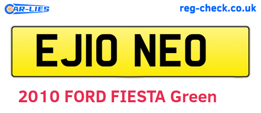 EJ10NEO are the vehicle registration plates.