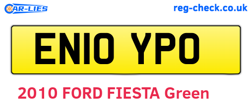 EN10YPO are the vehicle registration plates.