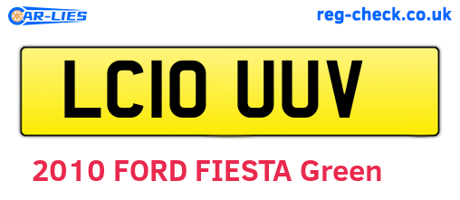 LC10UUV are the vehicle registration plates.