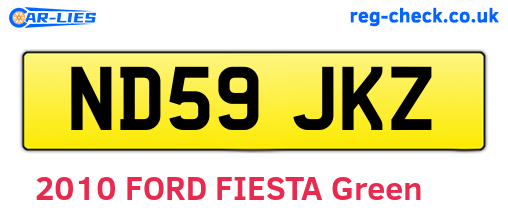 ND59JKZ are the vehicle registration plates.