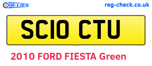 SC10CTU are the vehicle registration plates.