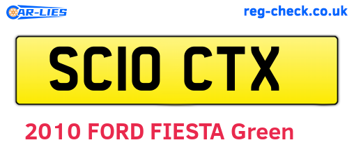 SC10CTX are the vehicle registration plates.