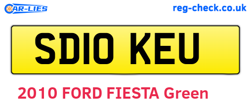 SD10KEU are the vehicle registration plates.
