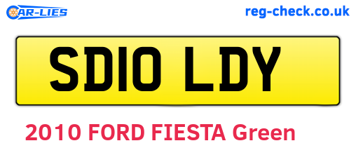 SD10LDY are the vehicle registration plates.