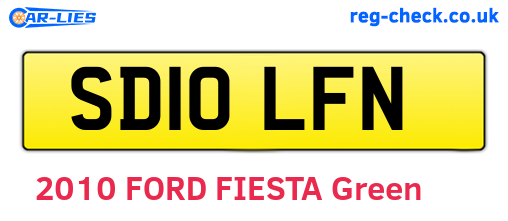 SD10LFN are the vehicle registration plates.
