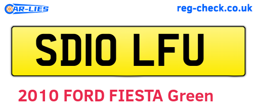 SD10LFU are the vehicle registration plates.