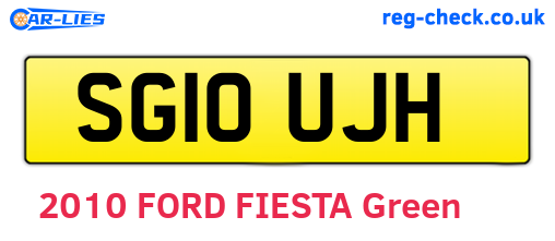 SG10UJH are the vehicle registration plates.