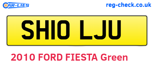 SH10LJU are the vehicle registration plates.