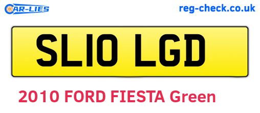 SL10LGD are the vehicle registration plates.