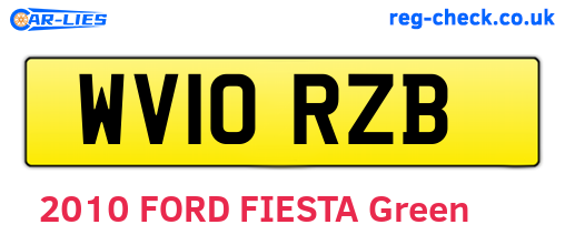 WV10RZB are the vehicle registration plates.