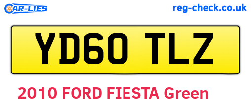 YD60TLZ are the vehicle registration plates.