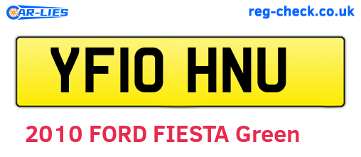 YF10HNU are the vehicle registration plates.