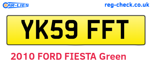 YK59FFT are the vehicle registration plates.