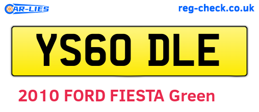 YS60DLE are the vehicle registration plates.
