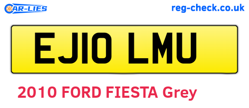 EJ10LMU are the vehicle registration plates.