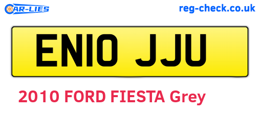 EN10JJU are the vehicle registration plates.