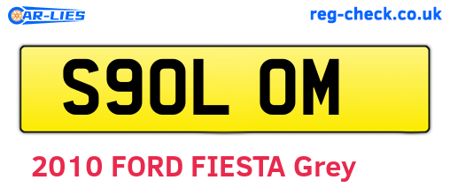 S90LOM are the vehicle registration plates.