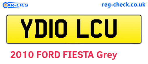 YD10LCU are the vehicle registration plates.