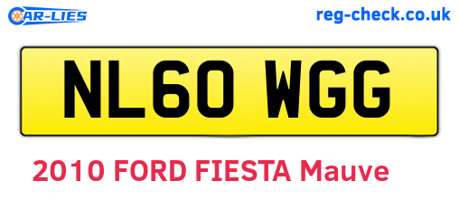 NL60WGG are the vehicle registration plates.