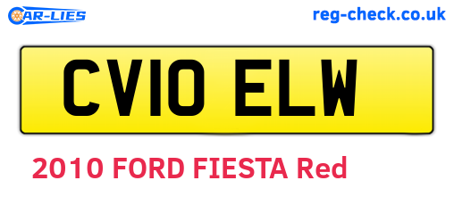 CV10ELW are the vehicle registration plates.