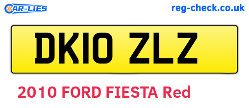DK10ZLZ are the vehicle registration plates.