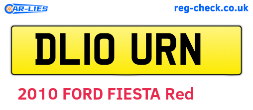 DL10URN are the vehicle registration plates.