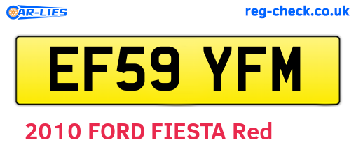 EF59YFM are the vehicle registration plates.